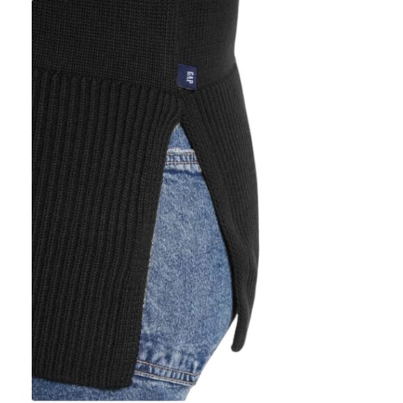 NEW GAP Cotton Turtleneck Sweater | Black - Picture 7 of 9